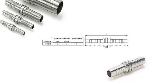 Imagen de TERMINAL EMENDA PARA MANGUERAS 16 1''